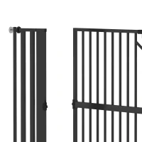 PawHut 55" Extra Tall Pet Gate 30-41" Wide Adjustable Baby Gate Pressure Mounted for Doorways, Hallways, Stairs(m-11)