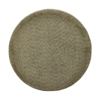 Round Storage Ottoman with Tufted Fabric Upholstery, Multi-Functional Coffee Table with Solid Wood Legs, 32'' L x 32'' W x 17.5'' H, Green(m-11)