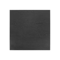 Solid Wood End Table with Non-Slip Feet and Compact Surface, Farmhouse Side Table for Small Spaces and Sofa Accent, 23.5'' L x 23.5'' W x 20.5'' H, Black(m-14)