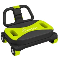 Soozier Ab Wheel Roller, Automatic Rebound Abdominal Wheel, Core Training Equipment with Phone Holder and Foldable Handle(m-2)