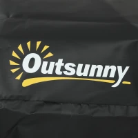 Outsunny Rooftop Cargo Carrier, 21 Cubic Feet Waterproof Soft-Shell Car Roof Storage Bag with Door Hooks, Anti-Slip Mat(m-12)
