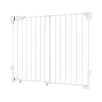 PawHut 29"-44" Wide Dog Gate, 29" H, Pet Gate with Auto-Close, Single Hand Operation, Wall-Mounted, No-Threshold Design(m-10)