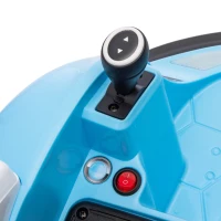 Qaba 12V Bumper Car for Toddlers, Ride On Car with 360 Degree Remote Control, Lights Music Horn, for 1.5-5 Years, Light Blue(m-11)