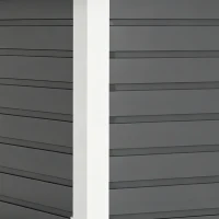 Outsunny 7' x 4' Outdoor Storage Shed, Metal Garden Shed with Lockable Doors and Gloves for Backyard, Garden, Patio, Dark Grey(m-11)