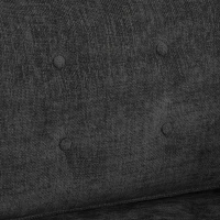 HOMCOM 3 Seater Sofa Upholstered with Padded Cushion Modern Button Tufted Couch with Wood Legs, Dark Grey(m-9)