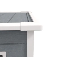Outsunny 5 x 3FT Garden Shed with Floor, Outdoor Storage Shed with Lockable Door, Window and Vent for Backyard, Patio, Grey(m-9)