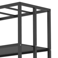 PawHut 40 Gallon Fish Tank Stand, Heavy Duty Aquarium Stand with Storage Shelf, Adjustable Feet, 36.6" L x 18.5" W x 29.9" H(m-9)