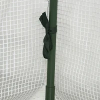 Outsunny Portable Mini Greenhouse, Tunnel Growing Tent with 5 Mesh Windows and Steel Frame,7' x 3' x 2', White(m-11)