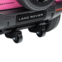 Qaba 12V Ride on Car Licensed Land Rover with Remote, Suspension, Slow Start, 3 Speeds, Lights, Music, Horn for 3-5, Pink(m-10)