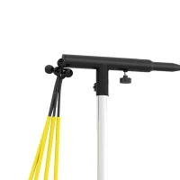 Soozier Baseball Hitting Trainer with 4 Power Bands, 32.7"-43.3" Adjustable Batting Practice Equipment with Stakes, Carry Bag(m-12)