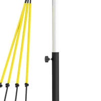 Soozier Baseball Hitting Trainer with 4 Power Bands, 32.7"-43.3" Adjustable Batting Practice Equipment with Stakes, Carry Bag(m-11)