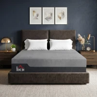 HOMCOM Queen Mattress, 12 Inch Memory Foam Mattress for Pressure Relief, Graphene Gel Cooling Copper Bed in a Box, Made in USA(m-2)