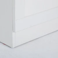 HOMCOM TV Stand with Storage, Modern Entertainment Center with 3 Cabinets and 3 Open Shelves, for TVs up to 85", White(m-11)