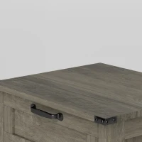 HOMCOM Vertical Filing Cabinet with 3 Drawers, Rustic Farmhouse Office Storage Cabinet for A4, Letter Size, Grey Wash(m-12)