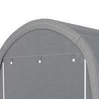 Outsunny 10' x 10' Outdoor Storage Tent, Heavy Duty and Waterproof Portable Shed for Bike, Motorcycle & Garden Tools, Light Grey(m-12)