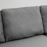 HOMCOM 83" Sofa Bed, Pull Out Sleeper L Shaped Sectional Couch with Reversible Storage Chaise, Wide and Deep Seat, Light Grey(m-10)