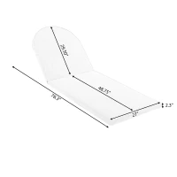 3-Piece Chaise Lounge Set with Adjustable Reclining Chaise, Durable Sun Lounger Set for Outdoor, 94.5" L x 43.5" W x 30" H, Grey+Natural+Teak(m-5)
