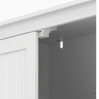 HOMCOM Bathroom Storage Cabinet, Narrow Bathroom Cabinet with  2 Drawers, Adjustable Shelf for Living Room, Entryway, White(m-10)
