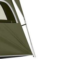 Outsunny 4-8 Person Family Tent, Camping Tent with 2 Room Mesh Windows, Easy Set Up for Backpacking, Hiking, Outdoor, Dark Green(m-11)
