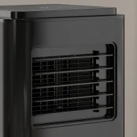 HOMCOM 10,000 BTU Moible Air Conditioner 440 Sq. Ft., Dehumidifier Fan Auto Sleep with 24H Timer On/Off, Window Kit, Black(m-10)