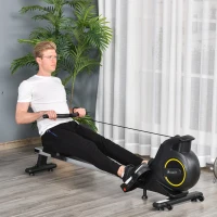 Soozier Magnetic Rowing Machine Adjustable Resistance Rower with LCD Digital Monitor Fully Body Health & Fitness for Home Use(m-2)