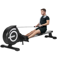 Soozier Magnetic Rowing Machine Adjustable Resistance Rower with LCD Digital Monitor Fully Body Health & Fitness for Home Use(m-1)