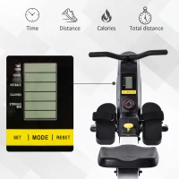 Soozier Magnetic Rowing Machine Adjustable Resistance Rower with LCD Digital Monitor Fully Body Health & Fitness for Home Use(m-5)
