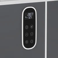 Outsunny 12 Volt Car Refrigerator, Dual Zone 48 QT Car Fridge with App Control, 12/24V DC and 100-240V AC,(m-12)