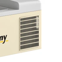 Outsunny 12 Volt Car Refrigerator, 17QT Car Fridge Electric Cooler, 12/24V DC and 100-240V AC, -4℉-50℉, Portable Refrigerator(m-11)