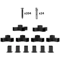 Outsunny 12PCS Pergola Kit, Pergola Brackets with 3-Way & 4-Way Corner Brackets for 4"x4" (Actual 3.6"x3.6") Lumber(m-9)