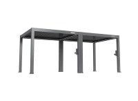 FlexPatio POWER+ PRO Gen 2 Motorized Pergola with Adjustable Louvers, 10' x 20', Gray, 6063-T5 Aluminum(m-2)