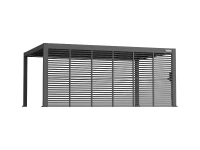 Flexpatio Privacy Shutter Walls Adjustable 0–180° All-Aluminum Panel Add-On, 20' Side Gray for Pergola Shade and Privacy Control(m-2)
