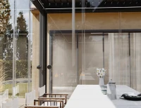 Flexpatio Glass Doors for Gen 2 Perogla – 10' Side 10mm Tempered Sliding Glass Door System Gray with 100% Aluminum Rails(m-8)