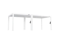 FlexPatio POWER+ PRO Gen 2 Motorized Pergola 10' x 23' White – 6063-T5 Aluminum, Motorized Louvers & Integrated LED Lighting(m-2)