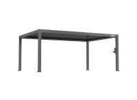 FlexPatio POWER+ PRO Gen 2 Motorized Pergola 13' x 20' (4-Post) Gray 6063-T5 Aluminum Motorized Louvers(m-2)