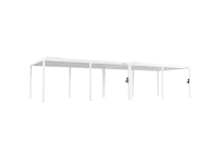 FlexPatio POWER+ Gen 2 Motorized Pergola, 13'L x 40'W, White - 6063-T5 Aluminum, Motorized Louvers(m-2)