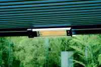 Flexpatio Electric Heater 1500W Infrared Outdoor Heater for FlexPatio POWER+ Pergola - Black, IP65/IP67(m-4)
