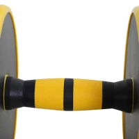 Soozier Dumbbell & Barbell Adjustable Set 44lbs Plate Bar Clamp Rod for Strength Training, Full Body Workout, Muscle Building Men Women Home Gym Sports Area Exercise Ergonomic(m-10)