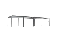FlexPatio POWER+ Gen 2 Motorized Pergola 13'L x 40'W Gray with White Louvers 6063-T5 Aluminum 8'2'' H(m-2)