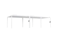 FlexPatio POWER+ Gen 2 Motorized Pergola, 13'L x 33'W, White - 6063-T5 Aluminum, Motorized Louvers(m-2)