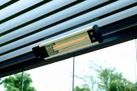 Flexpatio Electric Heater 1500W Infrared Outdoor Heater for FlexPatio POWER+ Pergola - Black, IP65/IP67(m-5)