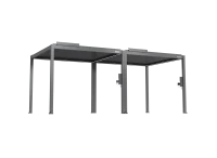 FlexPatio POWER+ Gen 2 Motorized Pergola with Motorized Louvers, 10'L x 20'W, Gray, 6063-T5 Aluminum(m-2)