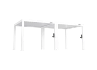 FlexPatio POWER+ PRO Gen 2 Motorized Pergola 10' x 20' White 6063-T5 Aluminum with Motorized Louvers, LED, IP68 Outlets, 165 MPH Wind(m-2)