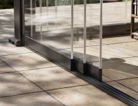 Flexpatio Glass Doors for Gen 2 Perogla - 10mm Tempered Glass, 13' Side, Gray, 100% Aluminum Rail System(m-7)