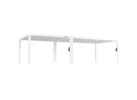 FlexPatio POWER+ PRO Gen 2 Motorized Pergola – 13' x 33' (8-Post) Louvered Aluminum Roof with Motorized Louvers, White, 6063-T5(m-2)