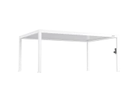 FlexPatio POWER+ PRO Gen 2 Motorized Pergola 13' x 20' (4-Post) White 6063-T5 Aluminum with Motorized Louvers, LED Lighting & IP68 Outlets(m-2)