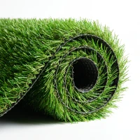 Outsunny Artificial Grass 10' x 3' (30 Square Feet), Fake Grass Turf with UV Protection, Drain Holes for Rain, Green(m-11)