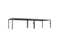 FlexPatio POWER+ PRO Gen 2 Motorized Pergola 13' x 40' (8-Post) Gray 6063-T5 Aluminum, Motorized Louvers, LED & IP68 Outlets with Enhanced Drainage and Modular Expansion(m-2)