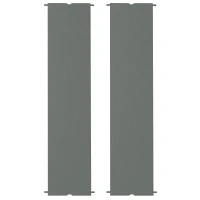Outsunny 2 Pcs Pergola Replacement Canopy, UV Protection Pergola Shade Cover, Easy to Install, for 10 x 10ft Pergola, Dark Gray(m-1)