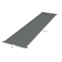 Outsunny 2 Pcs Pergola Replacement Canopy, UV Protection Pergola Shade Cover, Easy to Install, for 10 x 10ft Pergola, Dark Gray(m-3)